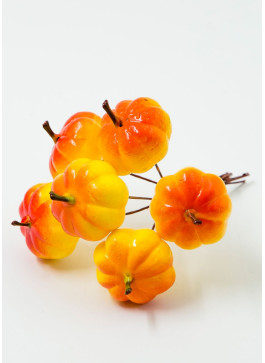 Гарбузик круглий на дротику, ЖОВТО-ОРАНЖ., 11,5 см. 36шт