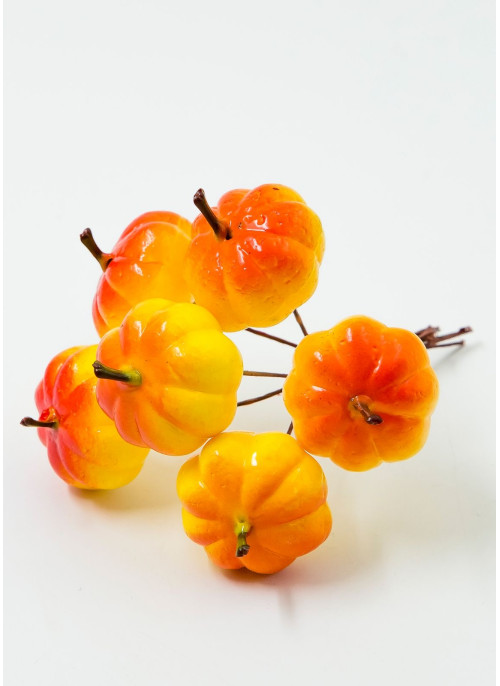 Гарбузик круглий на дротику, ЖОВТО-ОРАНЖ., 11,5 см. 36шт