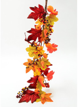 Гілка осіння, з довгими гарбузами, 60см. 1шт.