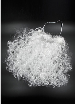 Борода Св.Миколая, біла, довжина - 50см. (100гр.)