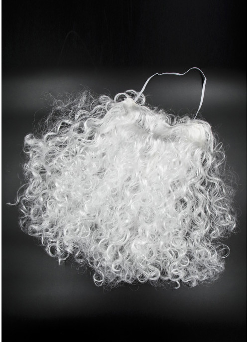 Борода Св.Миколая, біла, довжина - 50см. (100гр.)