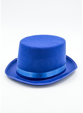 Капелюх фетровий, сніговика, синій.