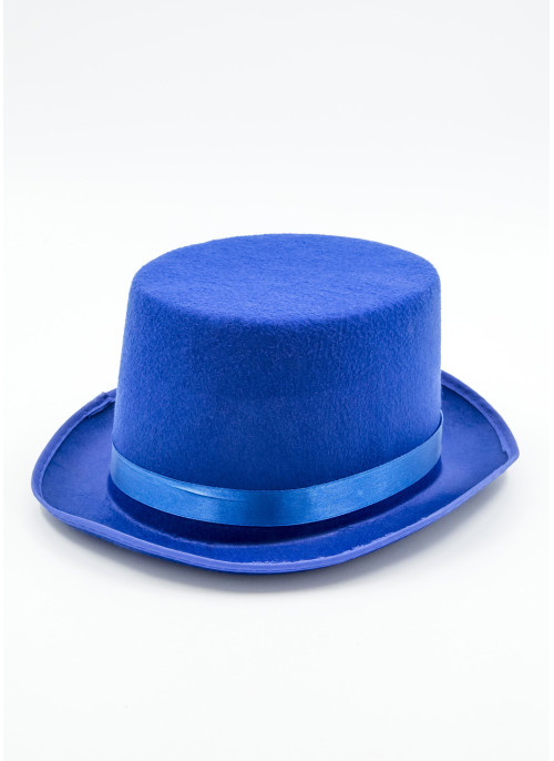 Капелюх фетровий, сніговика, синій.