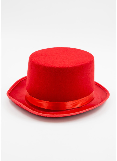 Капелюх фетровий, сніговика, червоний.