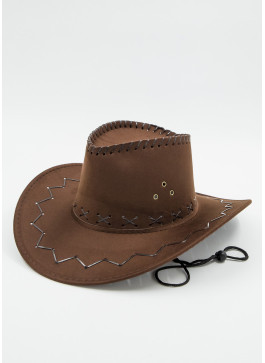 Капелюх ковбоя, коричневий.