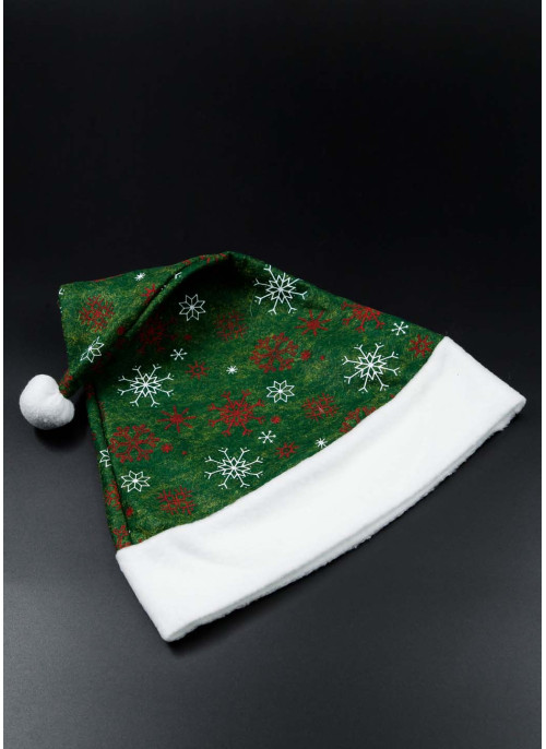 Шапка із принтом, зелена. 41см, 10шт.