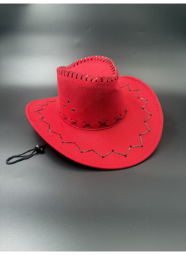 Капелюх ковбоя, червоний.