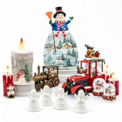 Кераміка, кулі з водою та ліхтарі