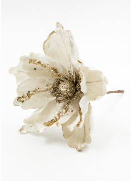 Квітка пуансетія айворі, 22см, 12шт