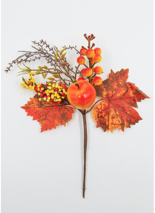 Гілочка осіння, з яблуком, 25см. 12шт.