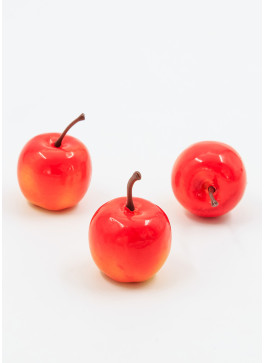 Яблуко жовто-червоне, 100шт, 3.5см. 