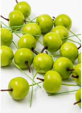 Яблучко на дротику,  ЗЕЛЕНЕ, 9,5 см. 100шт