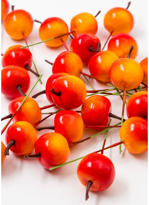 Яблучко на дротику,  ЖОВТО-ОРАНЖ, 9,5 см. 100шт