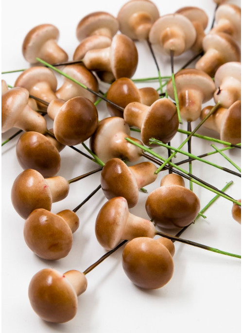 Гриб боровичок на дротику, 7,5см, 100шт.