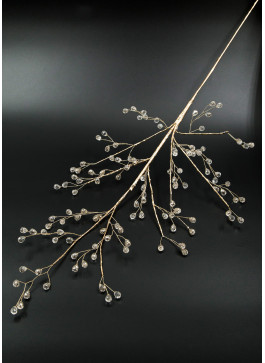 Гілка з дрібними кристалами, золота основа. 70см. 1шт.