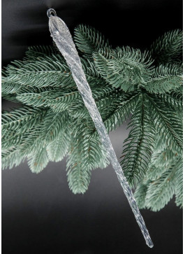 Підвіска Бурулька пряма, акрил, 27см, 12шт.  