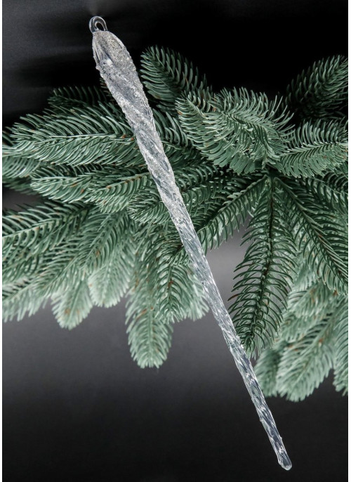 Підвіска Бурулька пряма, акрил, 27см, 12шт.  