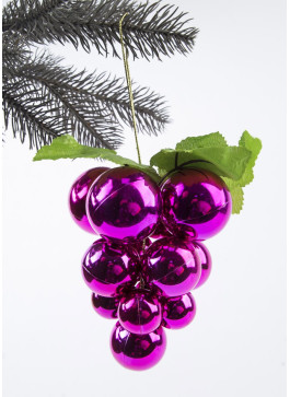 Підвіска гроно, мале. 14см. МАЛИНОВА, 1 ШТ.