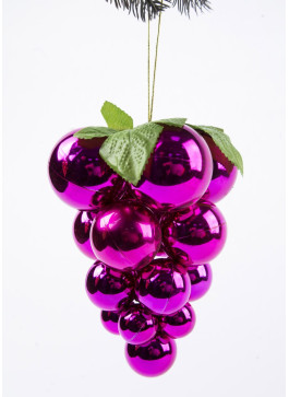 Підвіска гроно, велике. 19см. МАЛИНОВА, 1 ШТ.